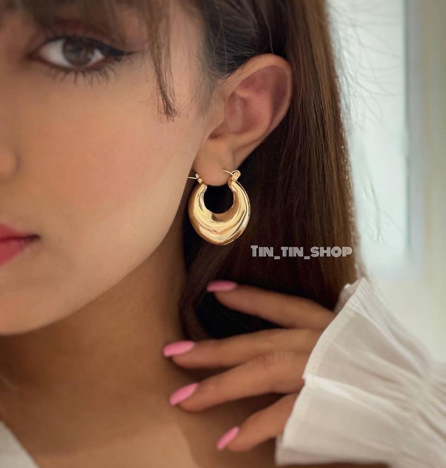 گوشواره اشکی طلایی